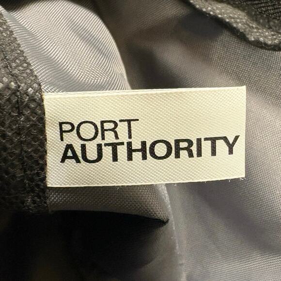 Port Authority Black Grey Lined 100% Polyester Feed The Children Logo Dufflebag - Picture 8 of 10